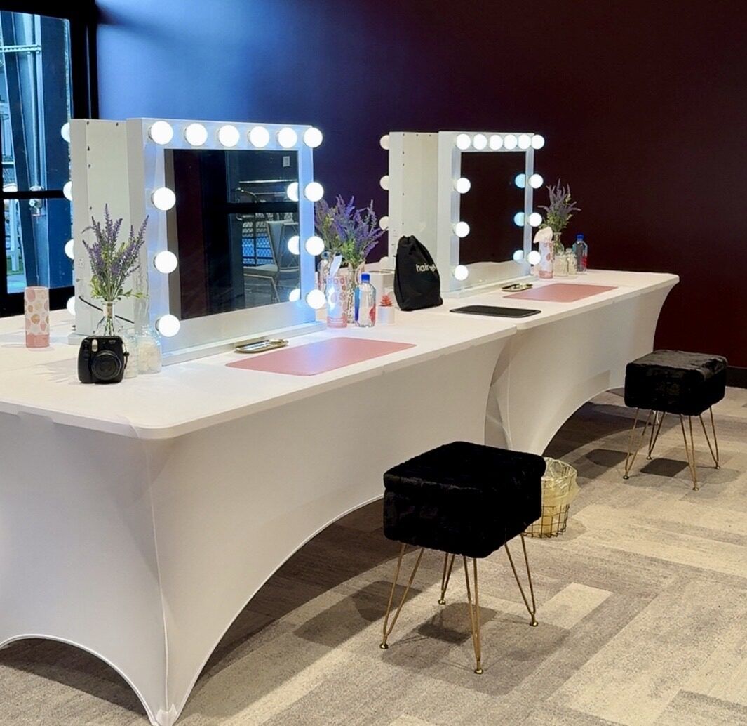 Getting Ready Lounge vanity station styled by Mazon Signature Services